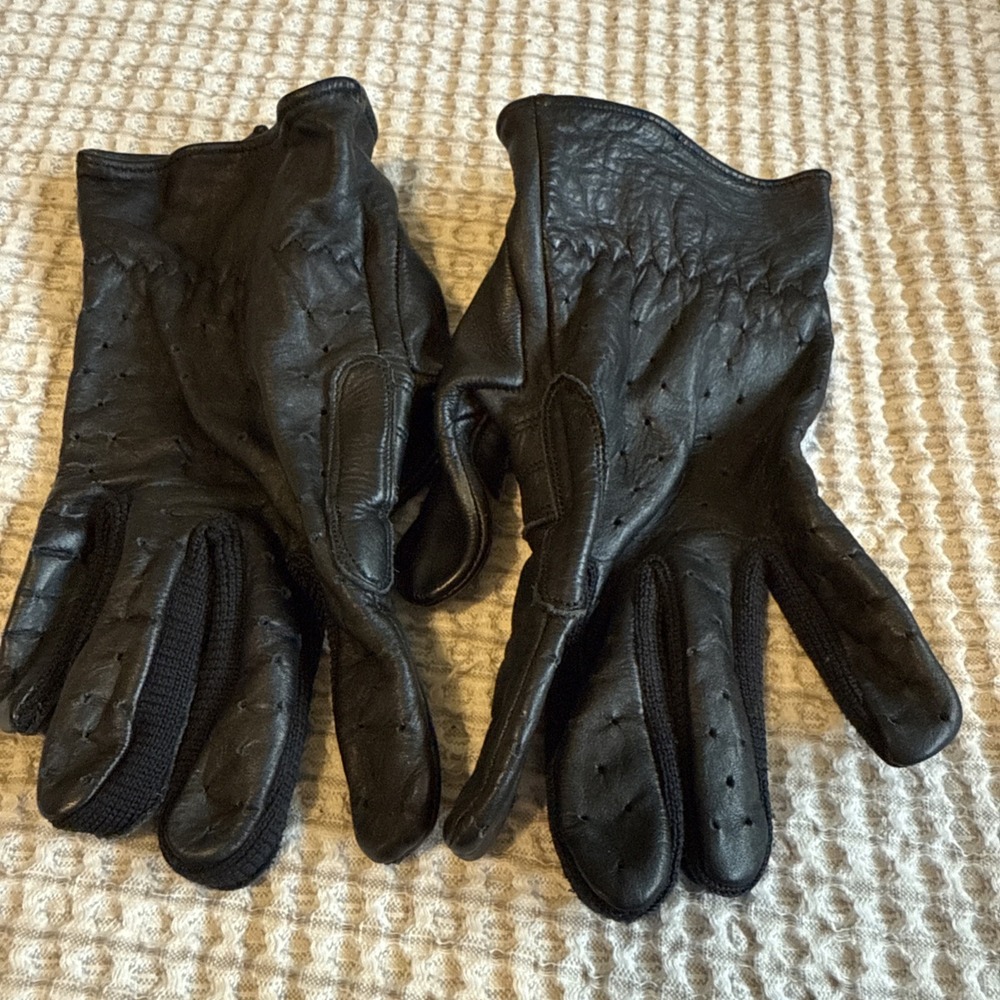 Harley Davidson Motorcycle Leather Riding Gloves Women's Small Black